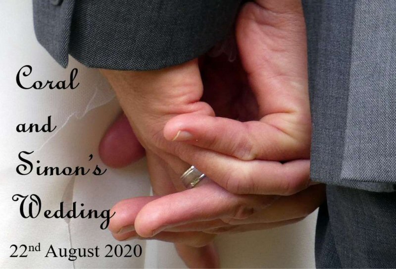 Coral and Simon's Wedding.