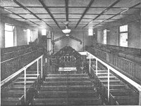 Inside the church shortly after the gallery was added.